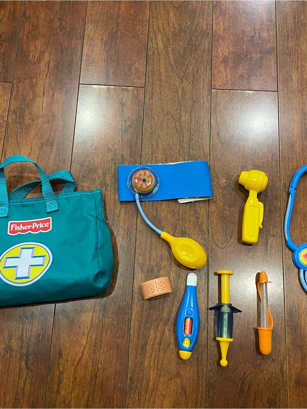 Fisher-Price Teal, Blue & Yellow Kids Doctor Play Medical Kit